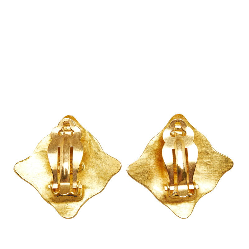 Top Quality Chanel Cocomark Striped Earrings Gold  Ladies Chanel