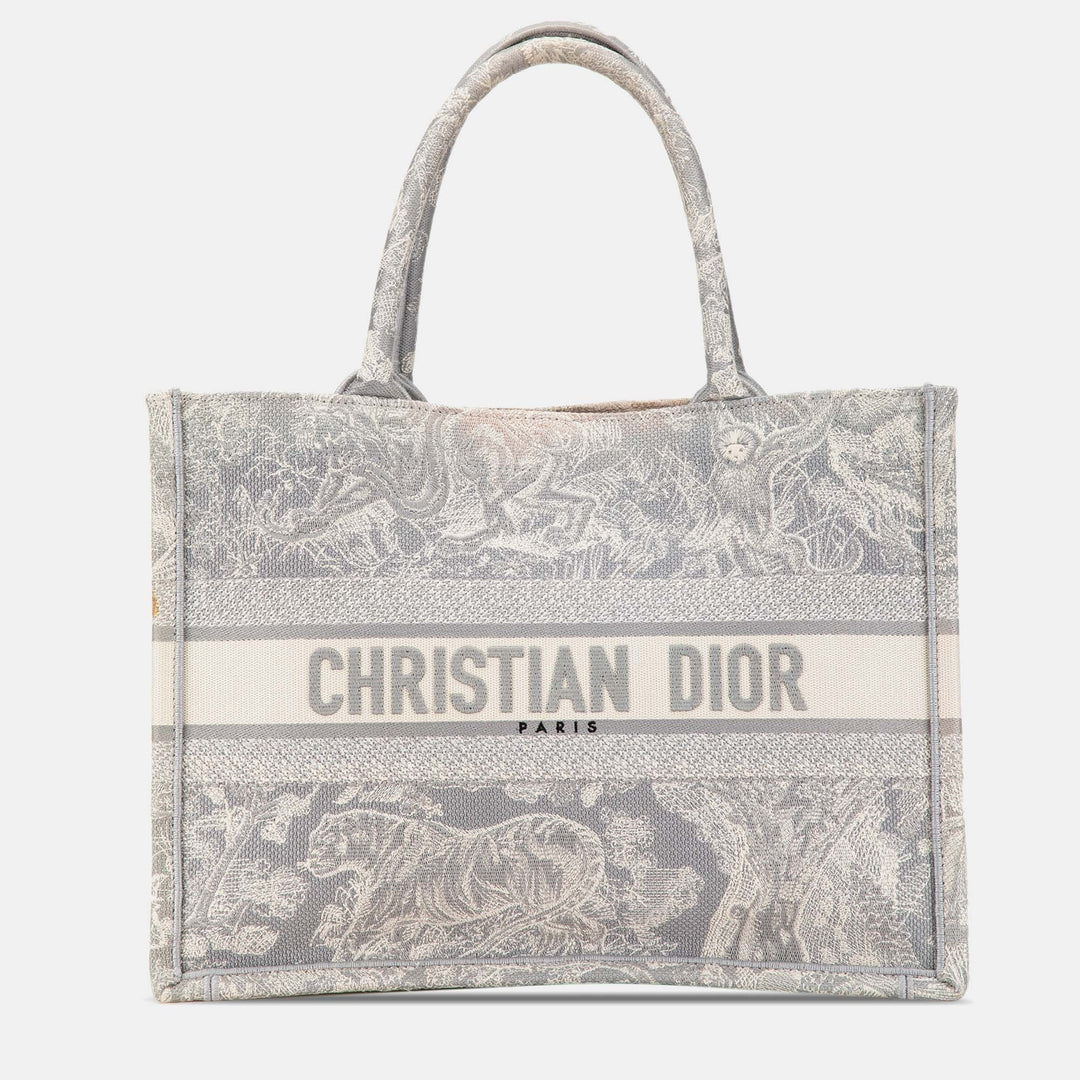 Top quality Dior Medium Toile de Jouy Reverse Embroidered Book Tote Bag
