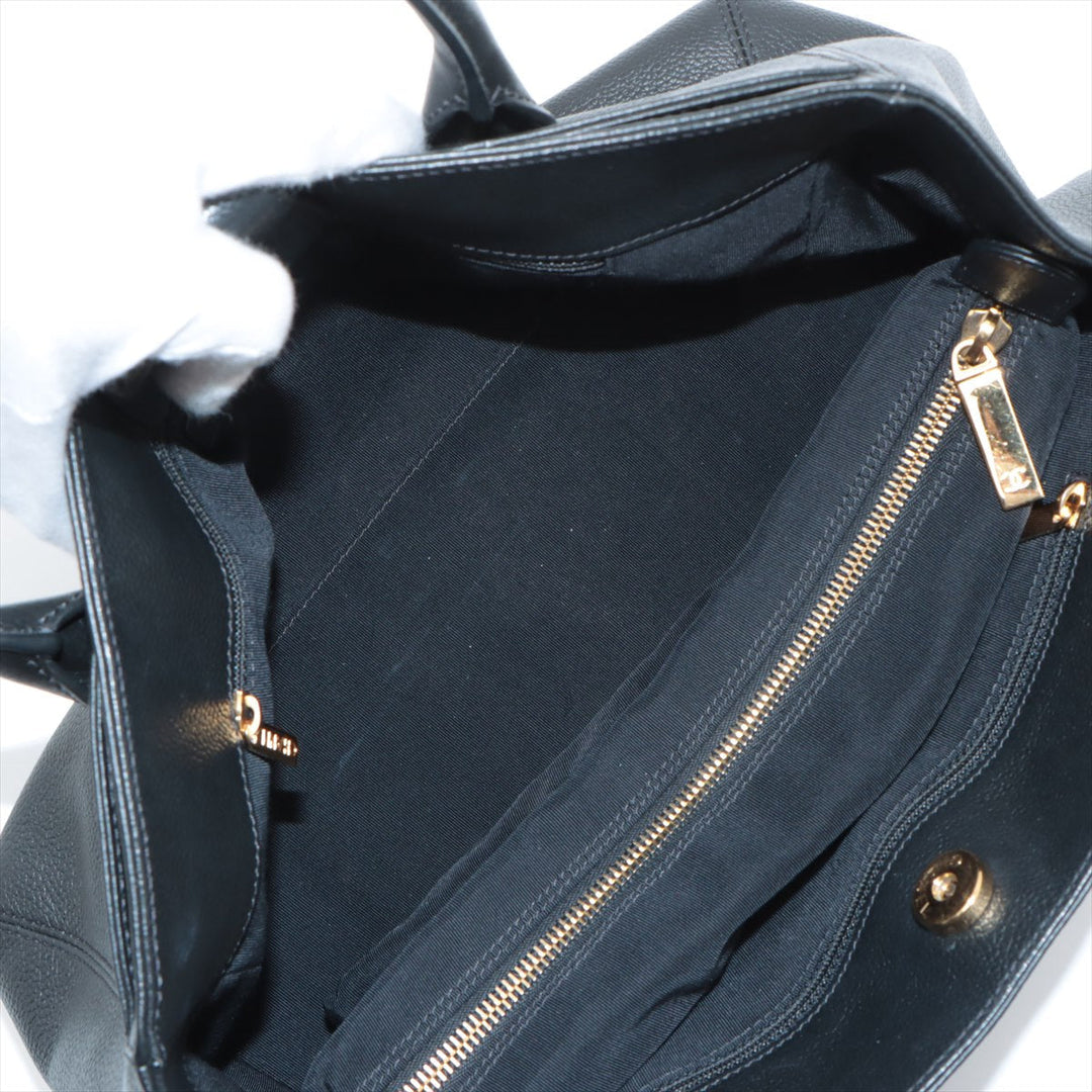 Top Quality Chanel Executive Leather Tote Bag Black Gold  17th
