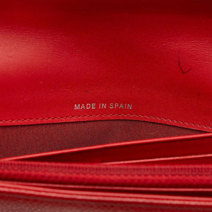 Top Quality Chanel Cocomark Long Wallet Red Caviar   Chanel
