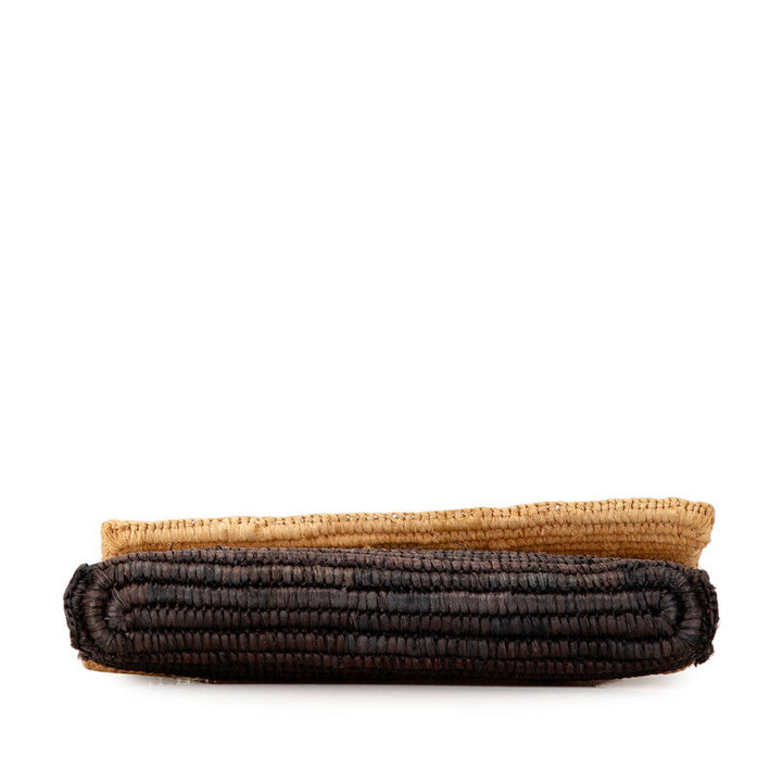 Top Quality Balenciaga Raffia Leather Clutch Bag