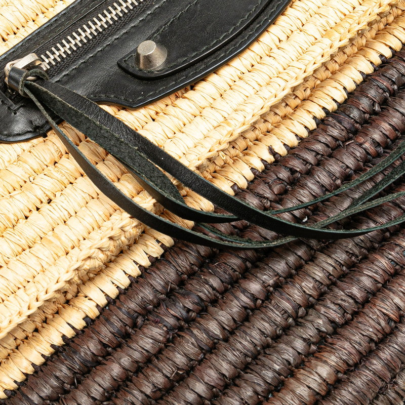 Top Quality Balenciaga Raffia Leather Clutch Bag
