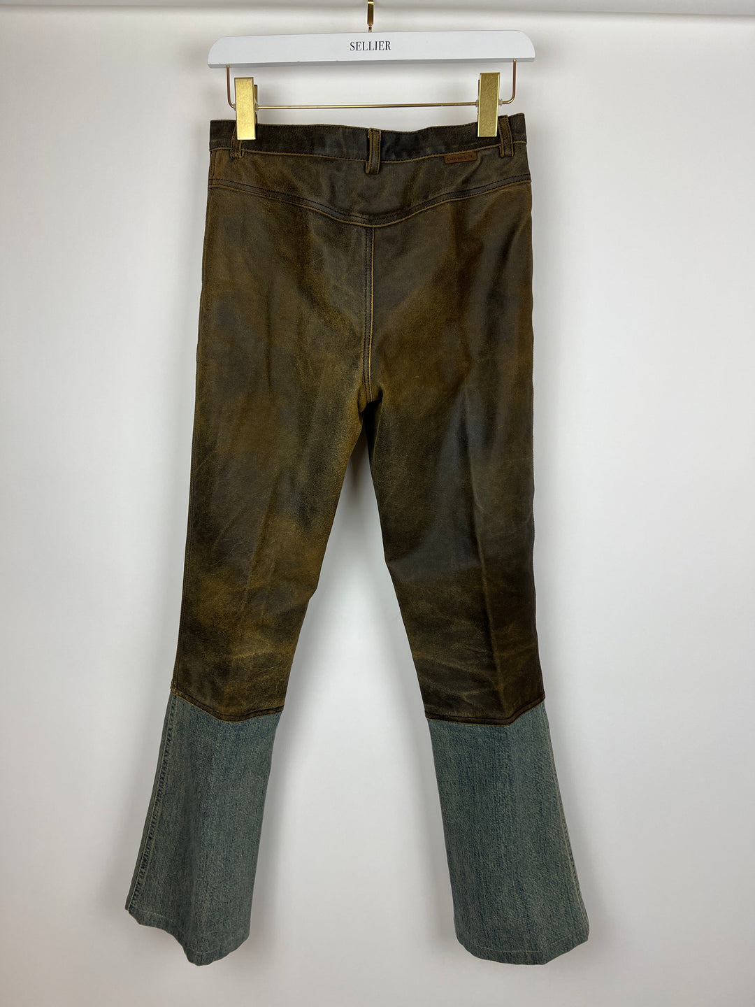 Top Quality Chanel 00/A Brown Panelled Denim Jeans Size FR 38 (UK 10)