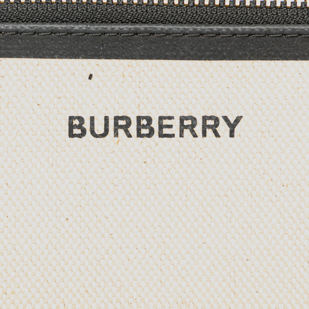 BURBERRY Soft Belt Canvas Tote Bag