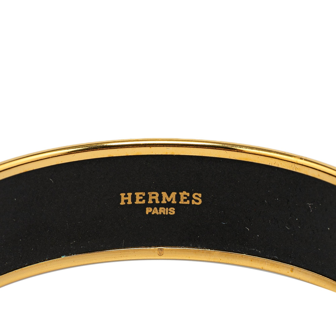 Top quality Hermes Wide Enamel Bangle Costume Bracelet
