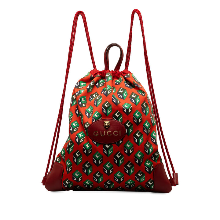 GUCCI Printed Neo Vintage Drawstring Backpack
