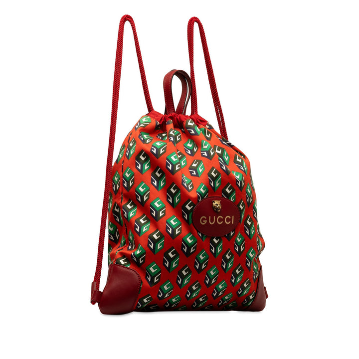 GUCCI Printed Neo Vintage Drawstring Backpack