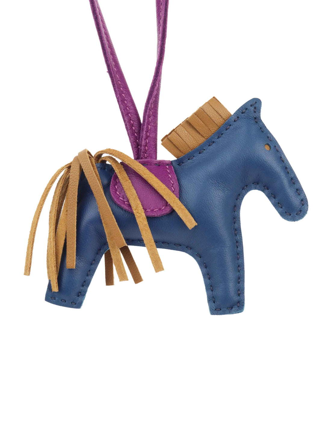 Hermes Rodeo PM Navy Tan Purple.
