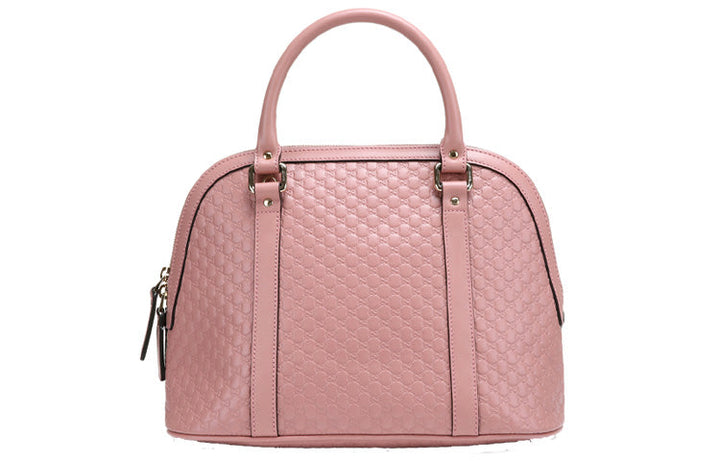 GUCCI Cowhide Old Flower Logo Embossing Single-Shoulder Bag Medium Pink 449663-BMJ1G-5806