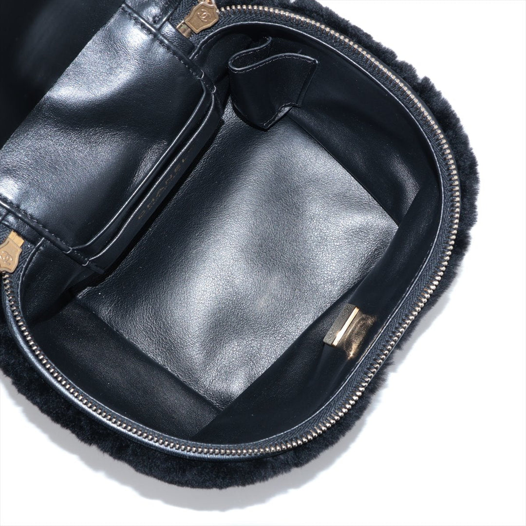 Top Quality Chanel Coco Sealing 2WAY Shoulder Bag Vanity Black G  AS3357