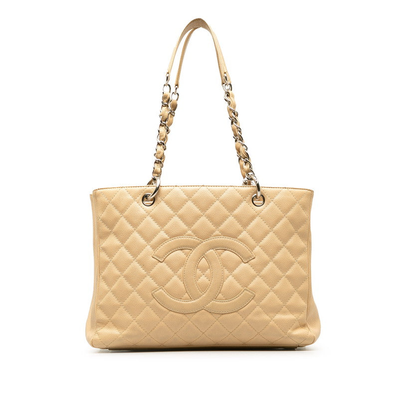Top Quality Chanel Mattress Chain  Bag Beige ilver Caviar S Lady Chanel