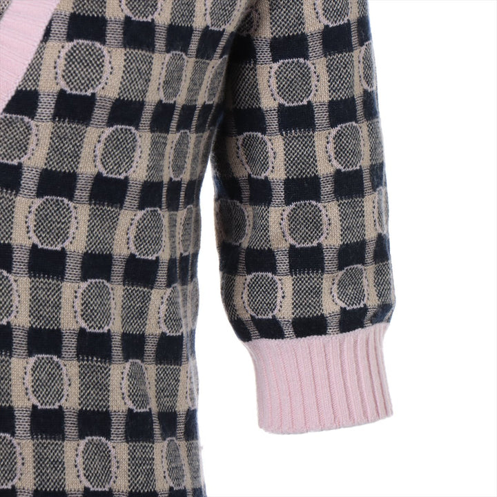 Top Quality Chanel Coconut Button Casimir X Wool e One Earrings 34  Beige X Pink P71378K10265