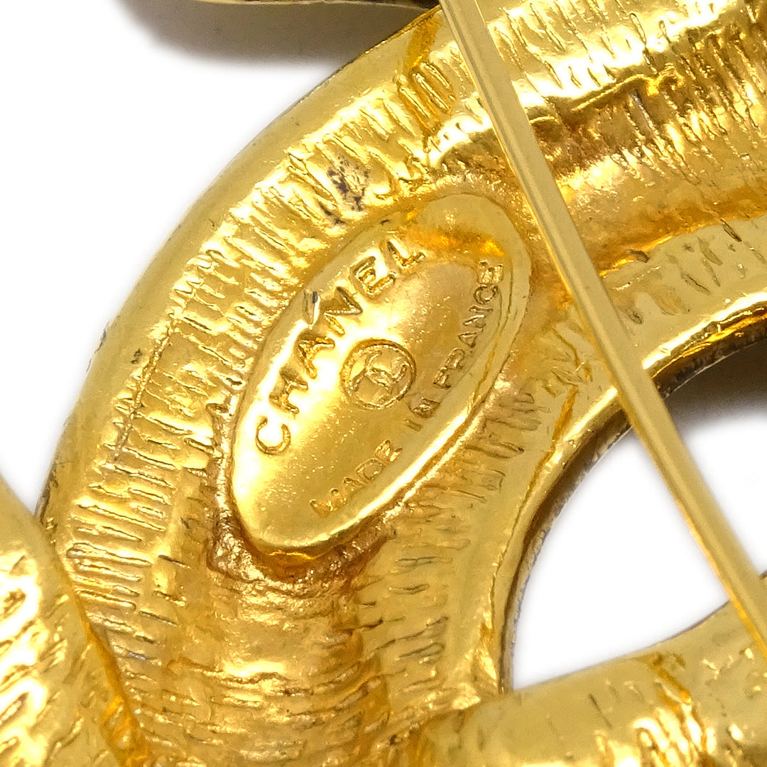 Top Quality Chanel Gold CC Brooch Pin 1152