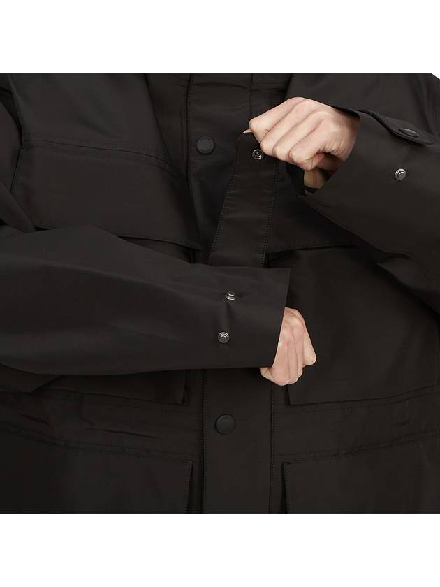 Burberry Patch Pocket Parka Black