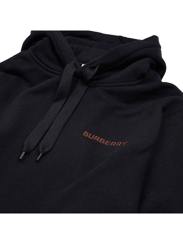 Burberry Logo Cotton Hoodie Black