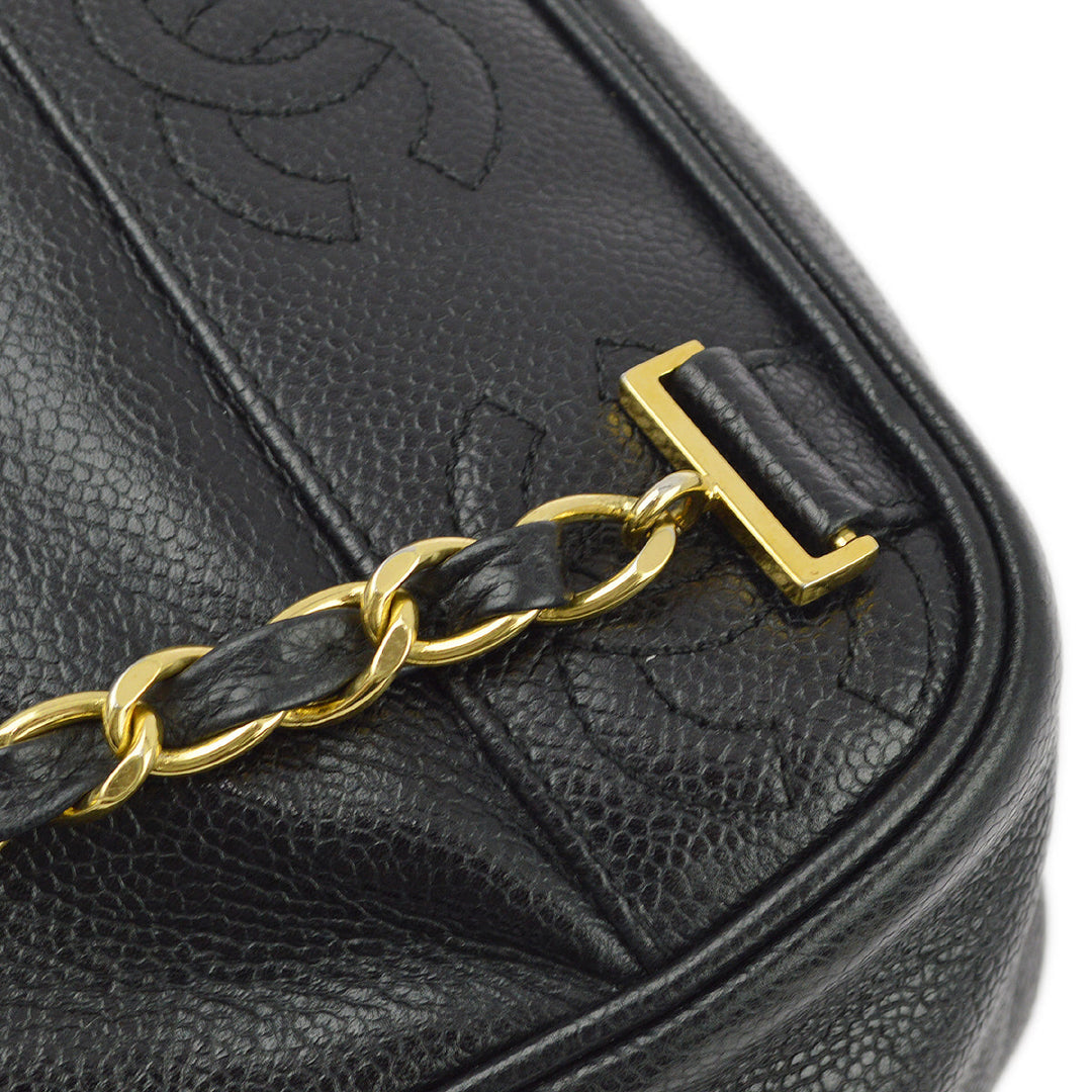 Top Quality Chanel Black Caviar Triple CC Backpack