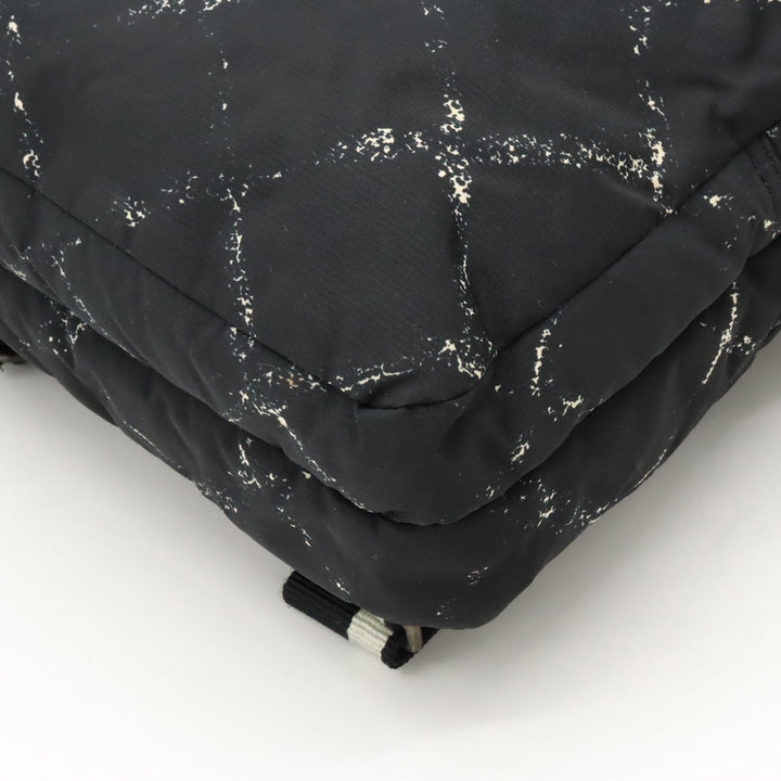 Top Quality Chanel  Travel Line Rucksack Backpack  Nylon  Black Black Blumin