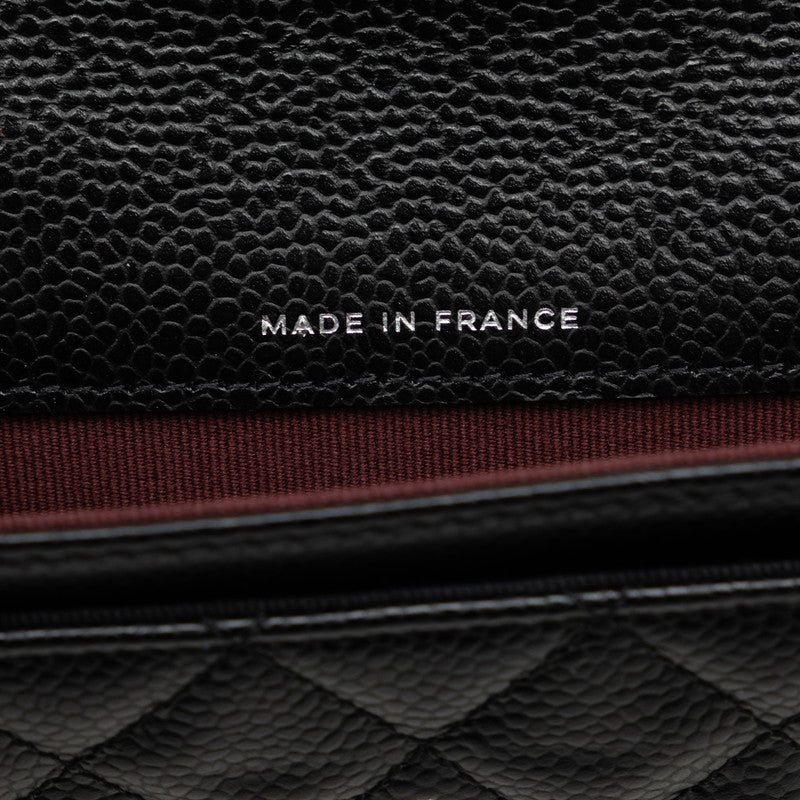 Top Quality Chanel Matrases Cocomark Classic Card Cards In Black Caviar Skin  Chanel