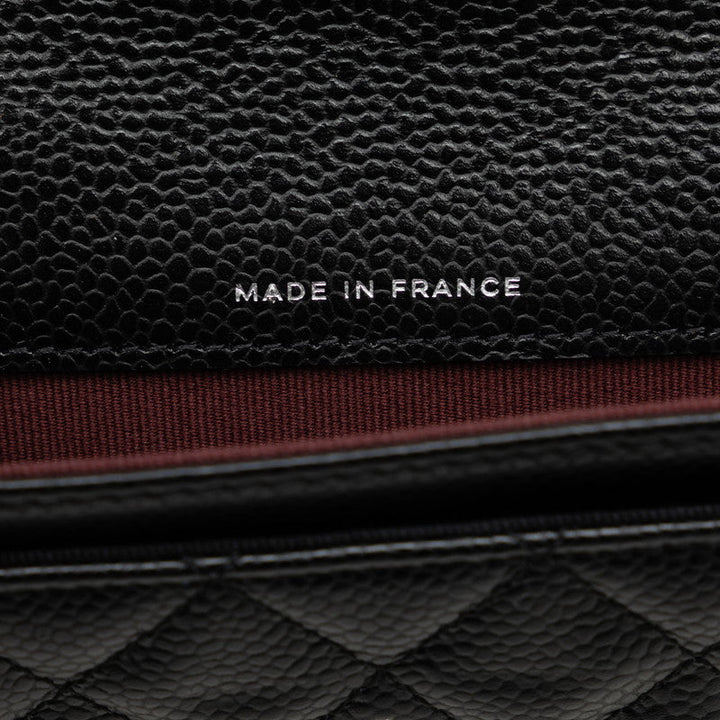 Top Quality Chanel Matrases Cocomark Classic Card Cards In Black Caviar Skin  Chanel