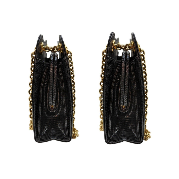 Gucci Zumi Lizard Frame Shoulder Bag