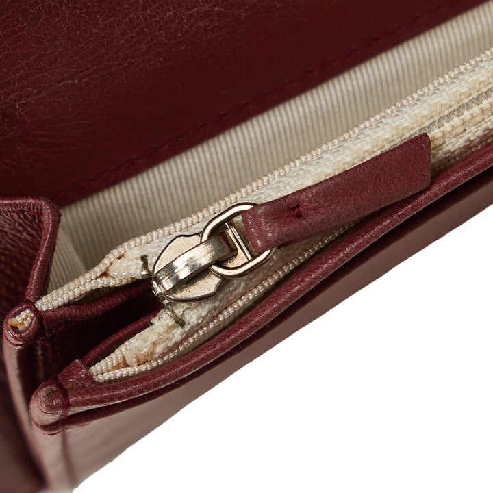 Top Quality Chanel Matrace Cocomark Long Wallet Two Foldable Wallet Pink Leather Lady Chanel