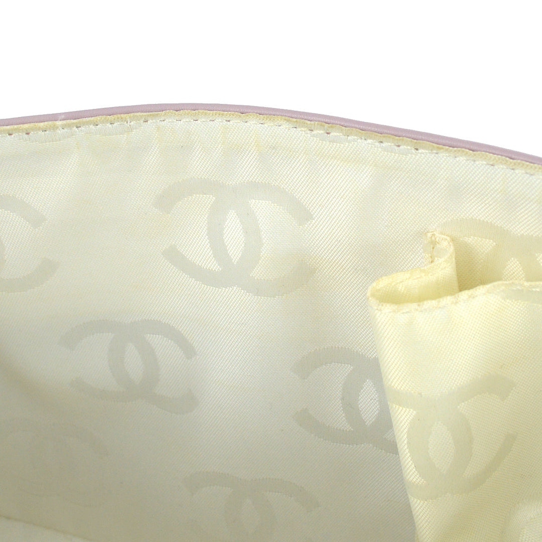 Top Quality Chanel 2004-2005 Purple Calfskin Wild Stitch Handbag