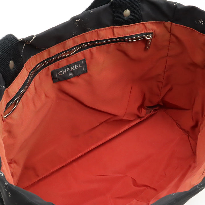 Top Quality Chanel  Travel Line Tote MM Tooth Bag Shoulder Bag Shoulder Bag Nylon Black Red Red Silver Gold  Blumin