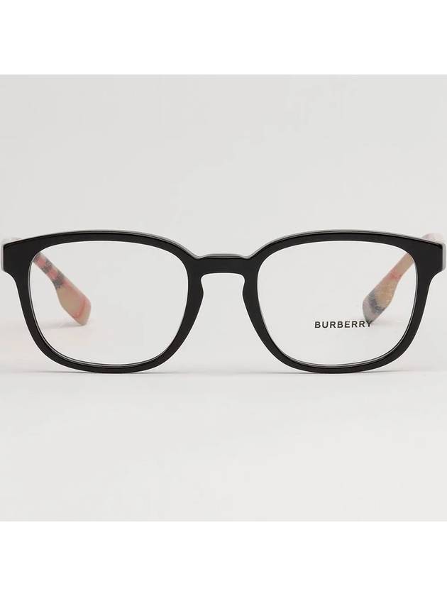 Burberry Eyewear Vintage Check Temple Square Eyeglasses Black
