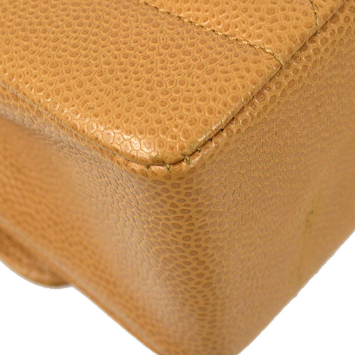 Top Quality Chanel Beige Caviar Small Diana Shoulder Bag