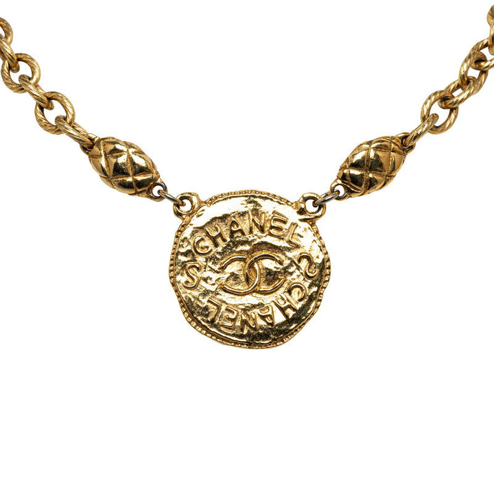 Top Quality Chanel Coco Coin Necklaces G   Chanel