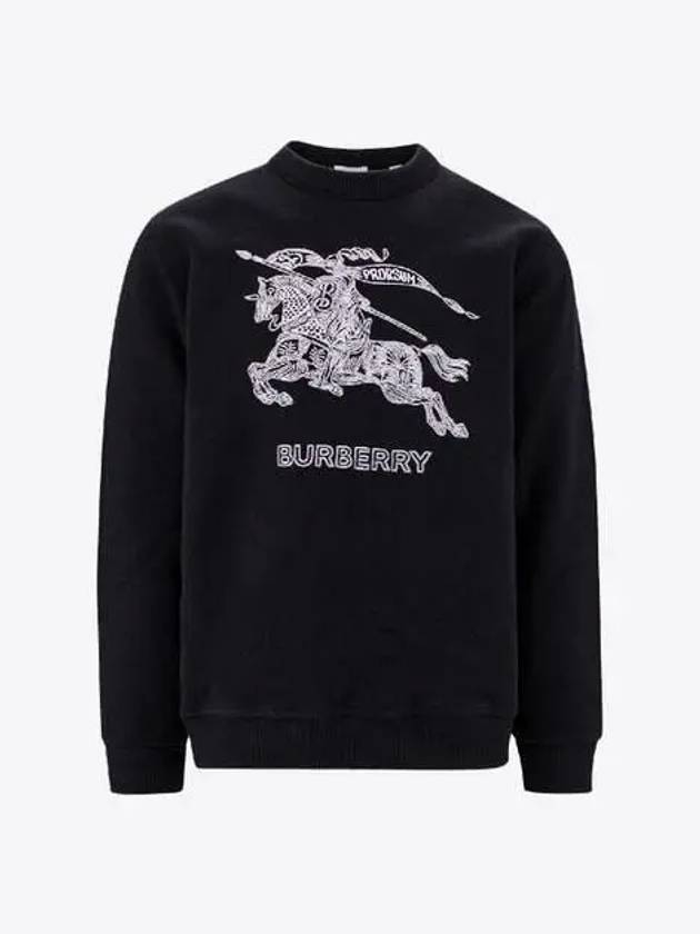 Burberry Embroidered EKD Logo Sweatshirt Black
