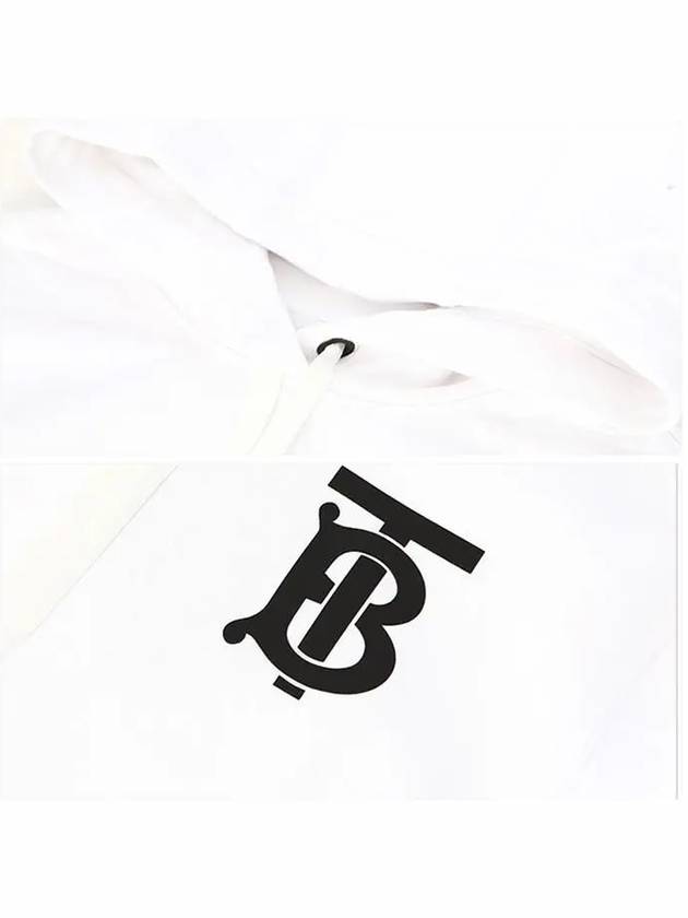 Burberry Monogram Motif Cotton Hoodie White
