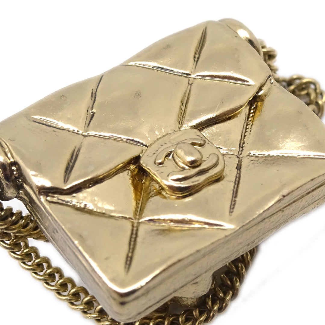 Top Quality Chanel Gold Bag Dangle Earrings Clip-On 02P