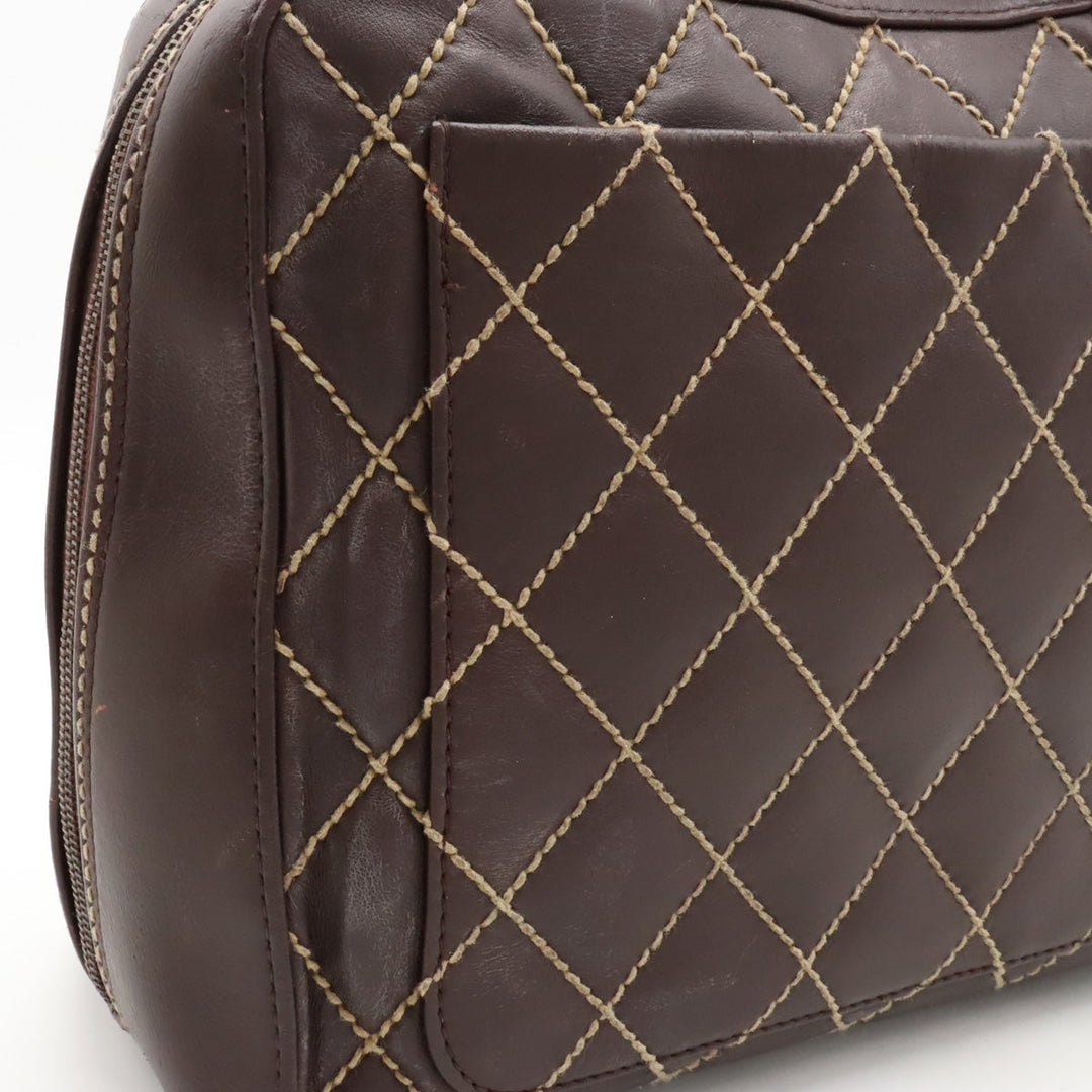 Top Quality Chanel Top Quality Chanel WILDSTETCH COCOMARK TORETH BAG HANDBAG LEADER BRUN TEA TORETH DEPARTS A14693