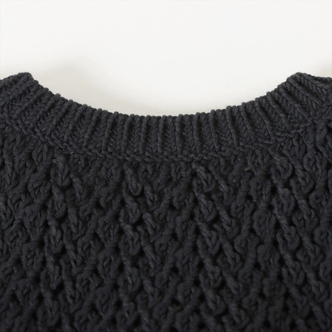 Top Quality Chanel Coconut Button P72 Silk e One Piece 36  Black