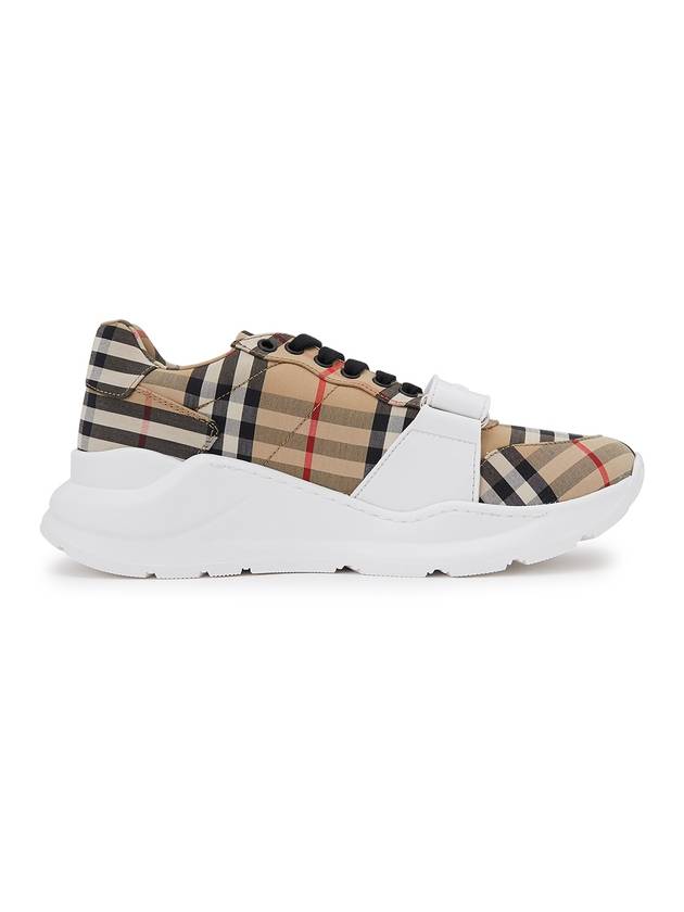 Burberry WoMen's Regis Vintage Check Velcro Low Top Sneakers Beige