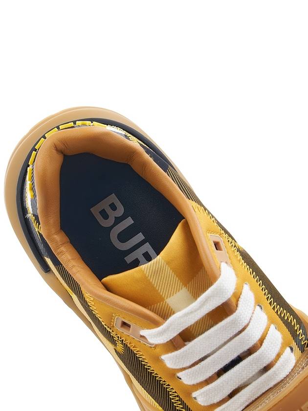 Top Quality Burberry Vintage Check Ramsey Low Top Sneakers Yellow