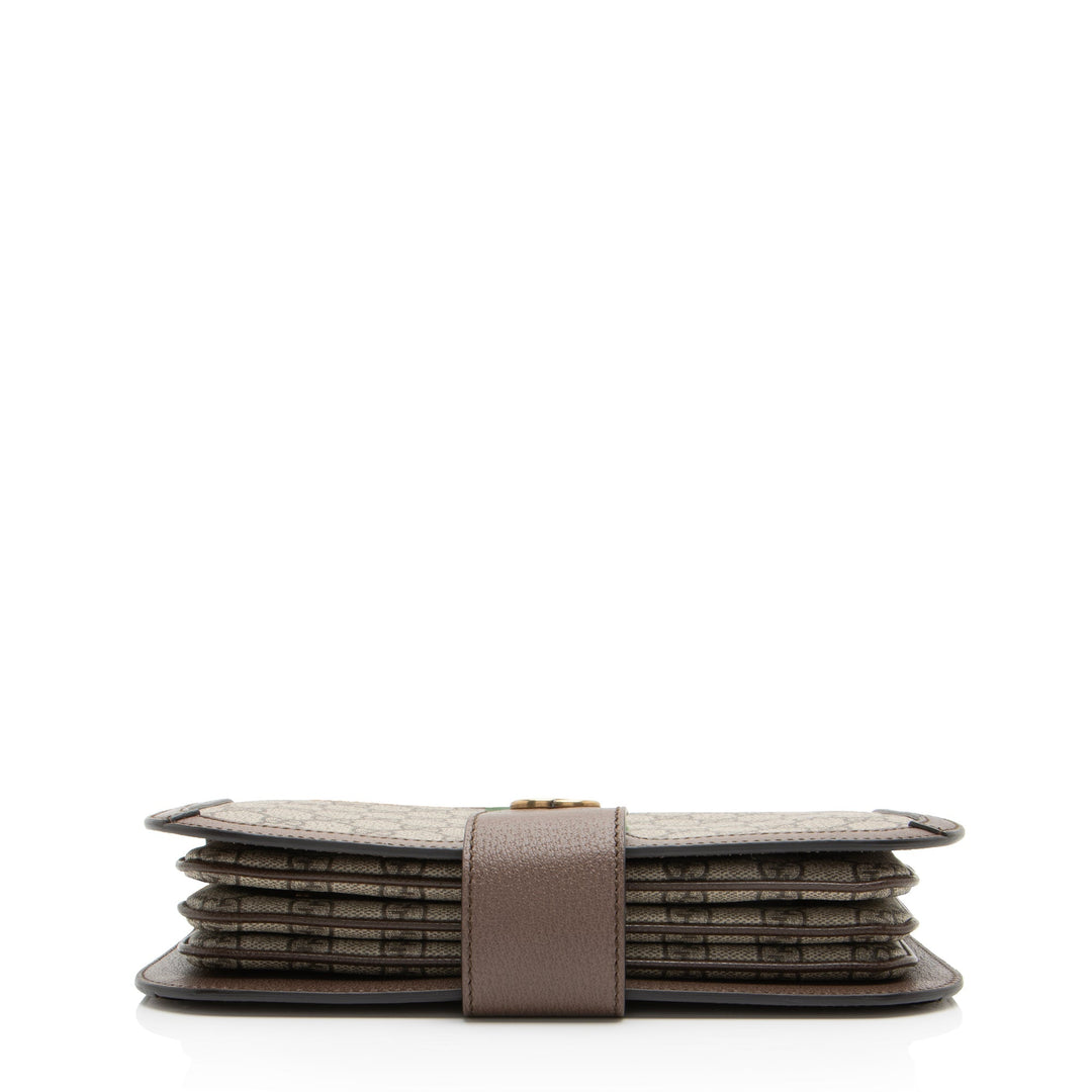 Gucci GG Supreme Ophidia Saddle Flap Crossbody