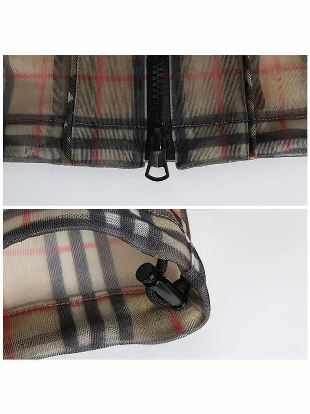 Burberry WoMen's Vintage Check Mesh Raincoat Archive Beige