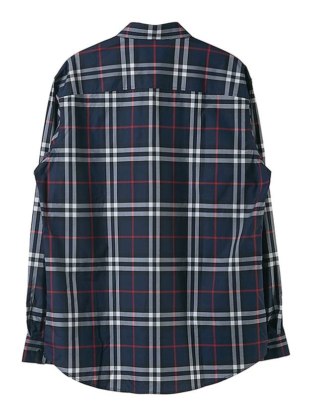 Burberry Men's Vintage Check Long Sleeve Shirt Navy