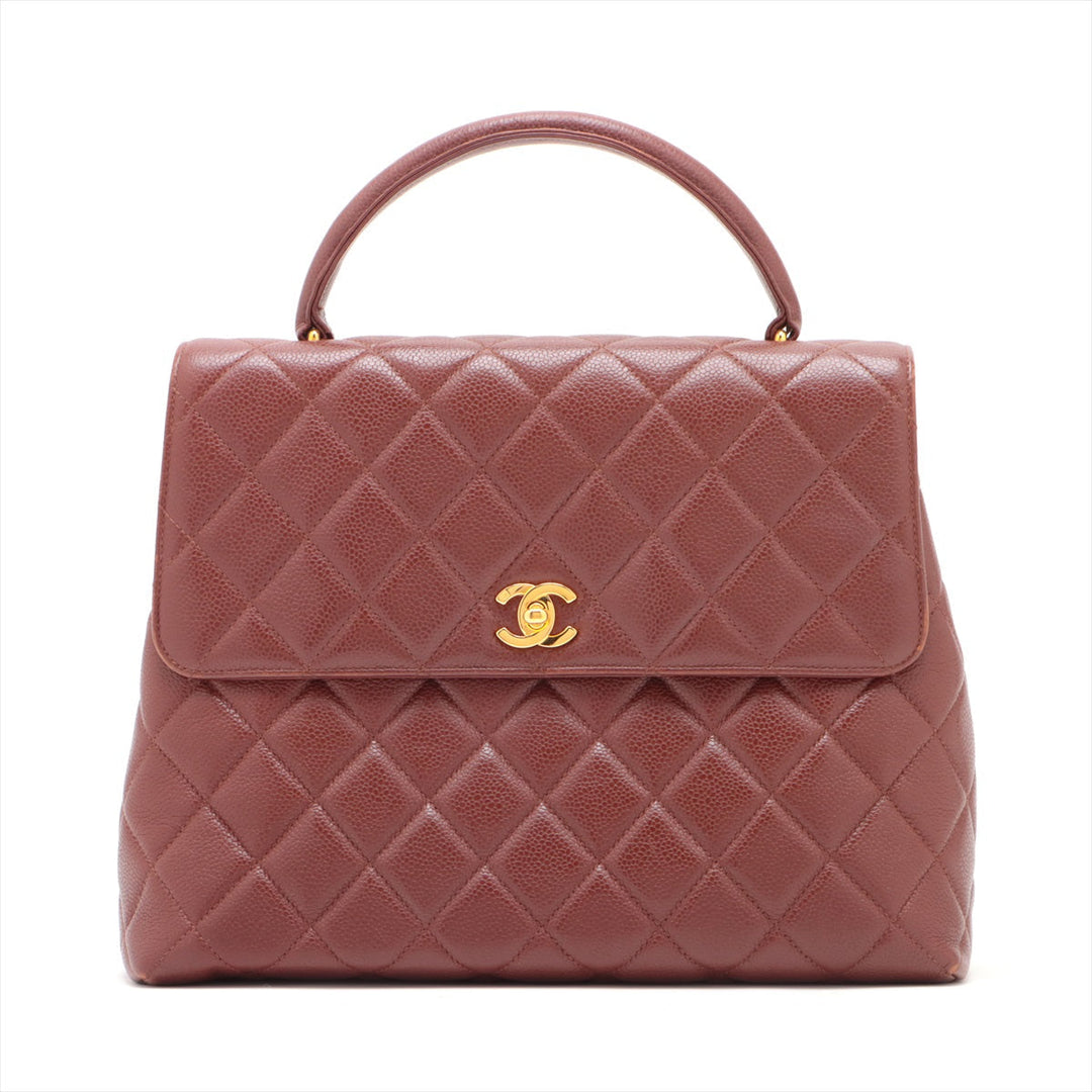 Top Quality Chanel Matrasse Caviar S Handbag Brown G  4th