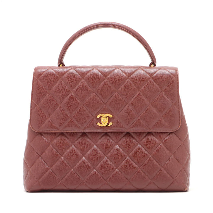 Top Quality Chanel Matrasse Caviar S Handbag Brown G  4th