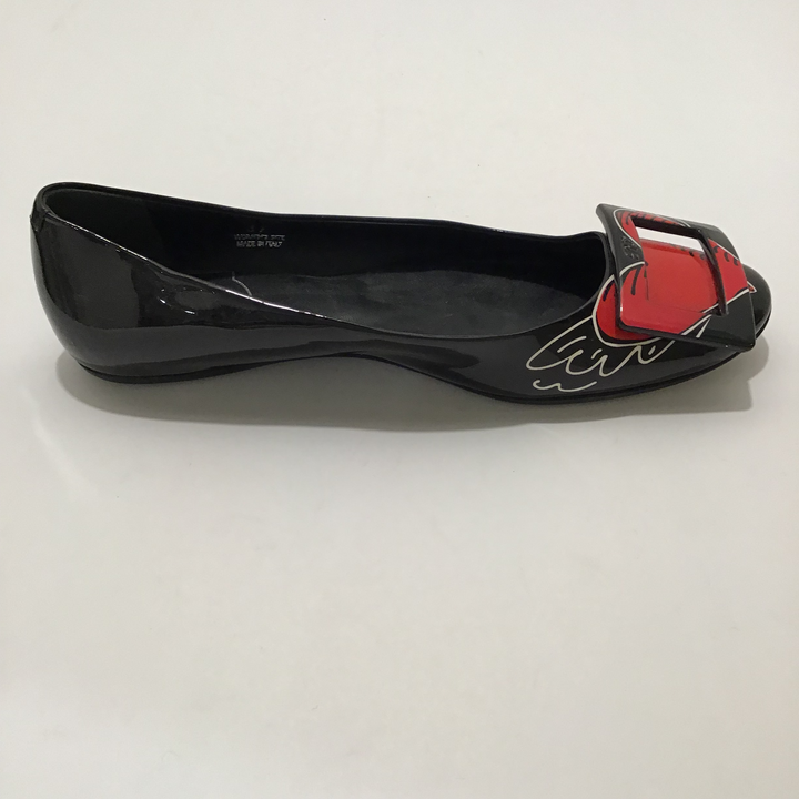 Roger Vivier Black Heart Flats Sz 37 (7)