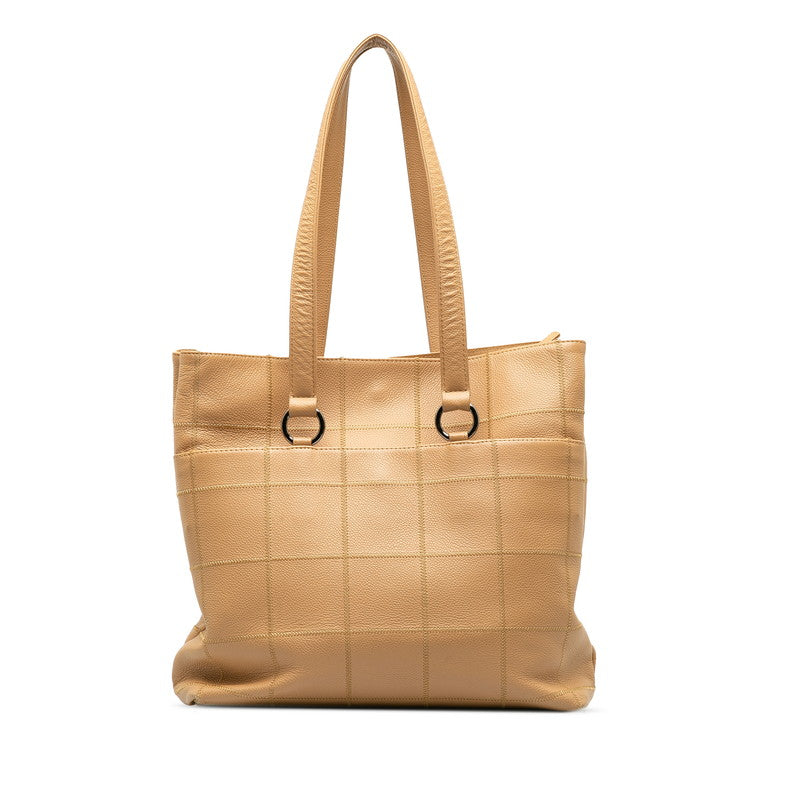 Top Quality Chanel Chocolate Bar  Bag houlder Bag Beige Caviar S  CHANEL