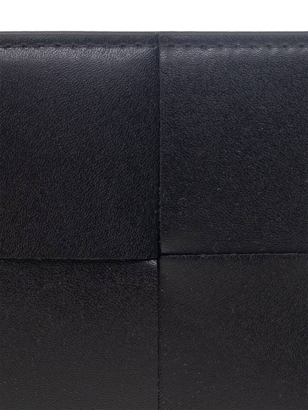 Bottega veneta Intrecciato Cassette Half Wallet Black