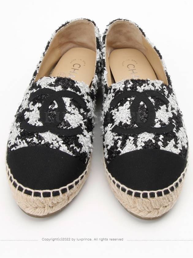 Pearl tweed espadrille 1177hva Chanel