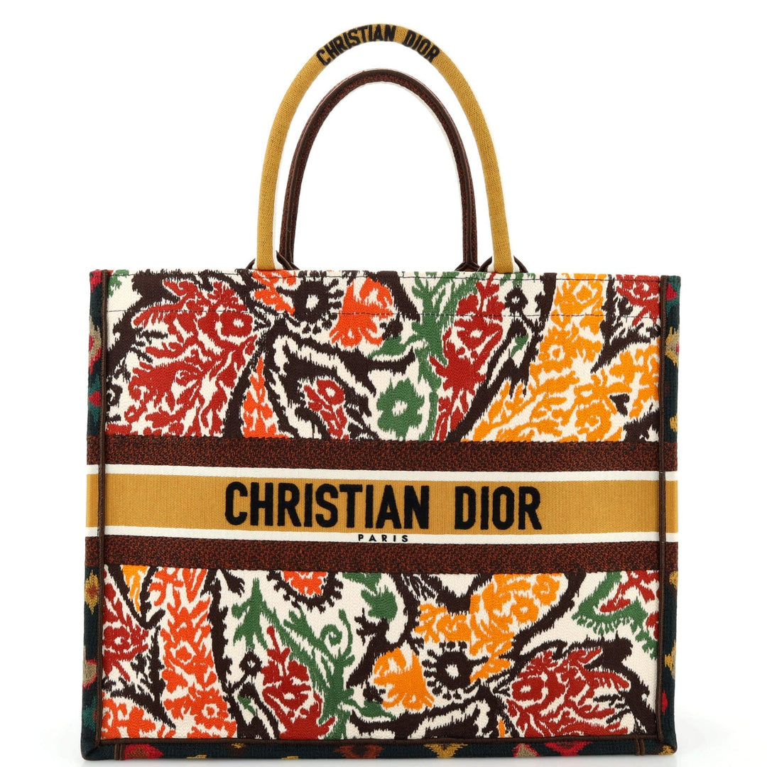 Top quality Dior Book Tote Embroidered Canvas Large