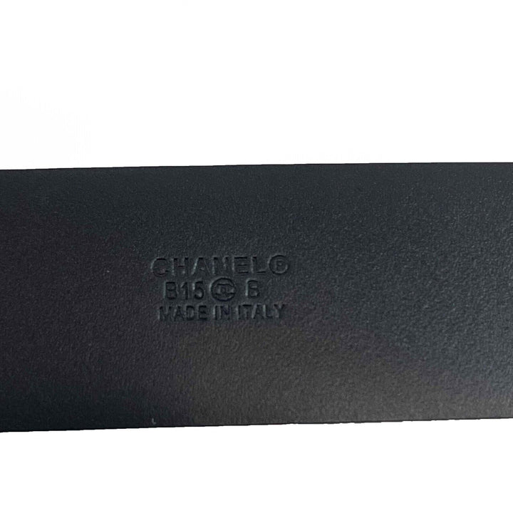 Chanel Belt CC Turnlock Circle Leather Belt Black 85/34 2015