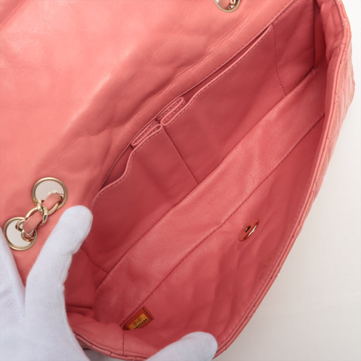 Top Quality Chanel Lambskin  Chain Shoulder Bag Pink Gold