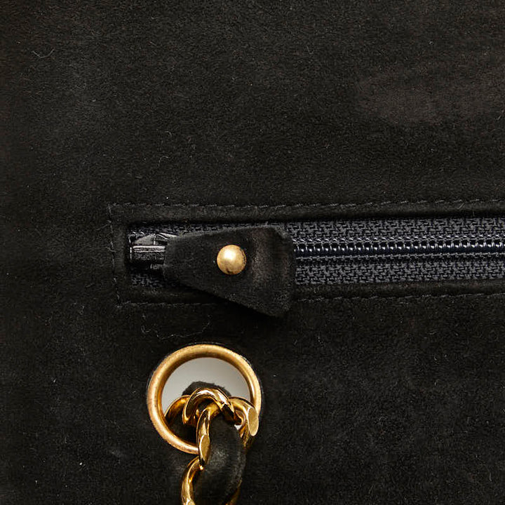 Top Quality Chanel Mattress 25 Double Flat Chain houlder Bag Black Sweater Lady Chanel